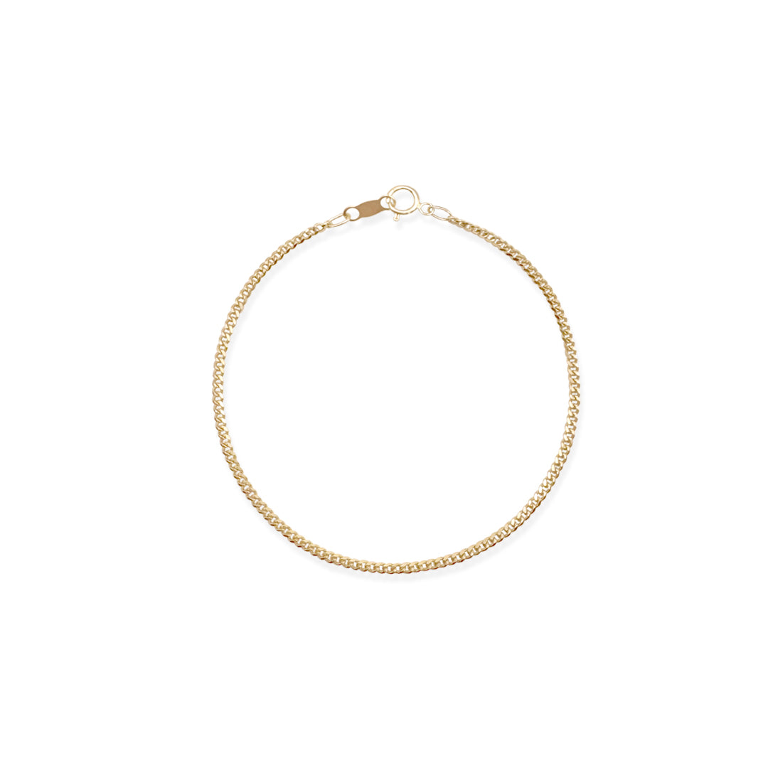 PULSO CUBANO AMERICANO 2MM ORO 10K