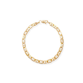 Pulso Guchi Ancla Martillado 5mm Oro 10k de Oro 10K — joyería fina para mujer, envío gratis. RG Joyeros.
