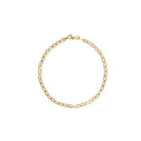 Pulso Guchi Ancla Martillado 3mm Oro 10k de Oro 10K — joyería fina para mujer, envío gratis. RG Joyeros.