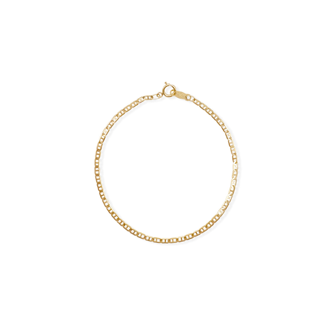 Pulso Guchi Ancla Martillado 2mm Oro 10k de Oro 10K — joyería fina para mujer, envío gratis. RG Joyeros.