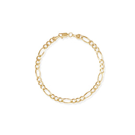 Pulso Figaro 3x1 4mm Oro 10k de Oro 10K — joyería fina para mujer, envío gratis. RG Joyeros.