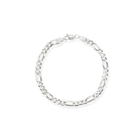 Pulso Figaro Cubano 3x1 Zegrinado 5mm Plata .925 de Plata .925 — joyería fina para mujer, envío gratis. RG Joyeros.