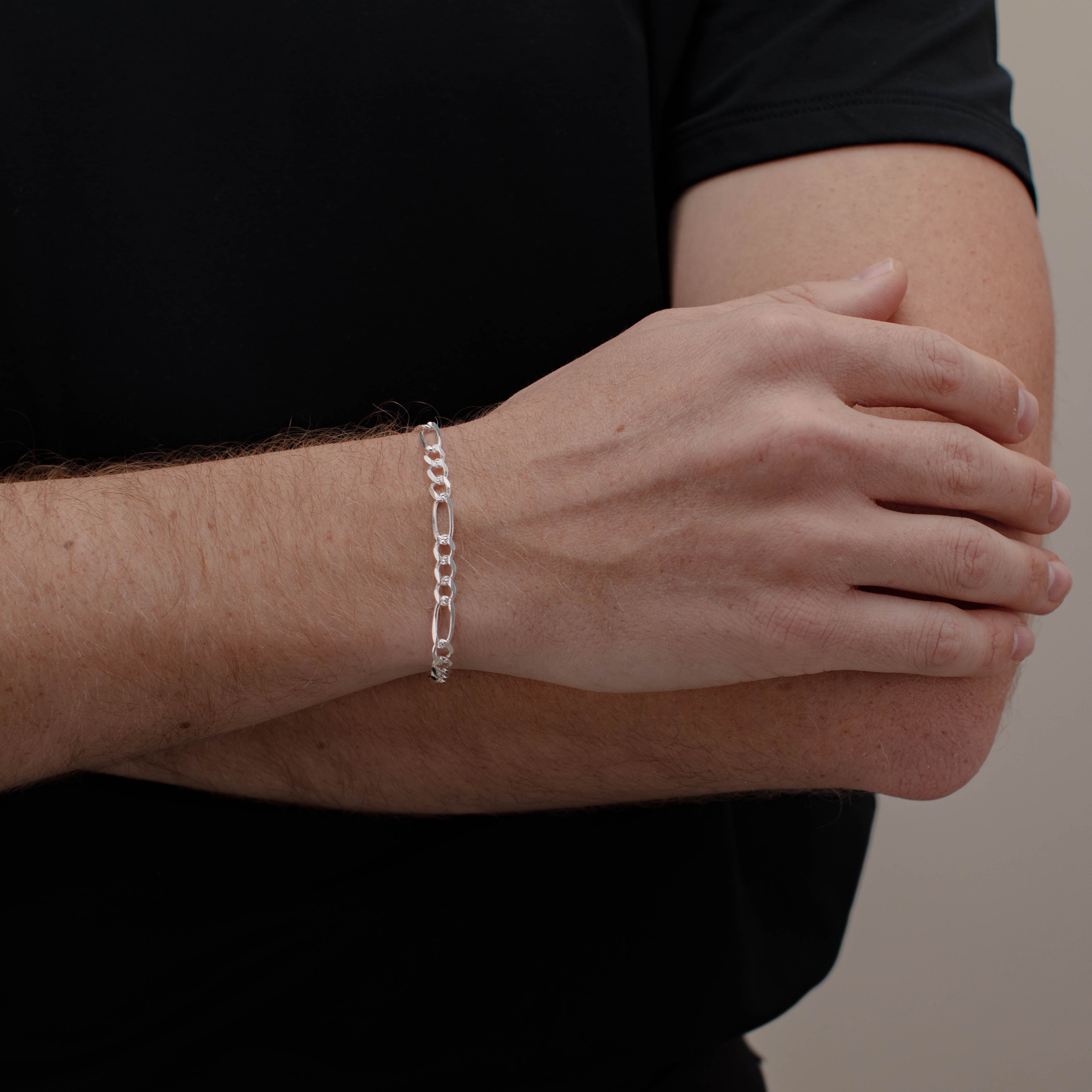 PULSO FIGARO 3X1 SUPER ZEGRINADA 5MM PLATA .925