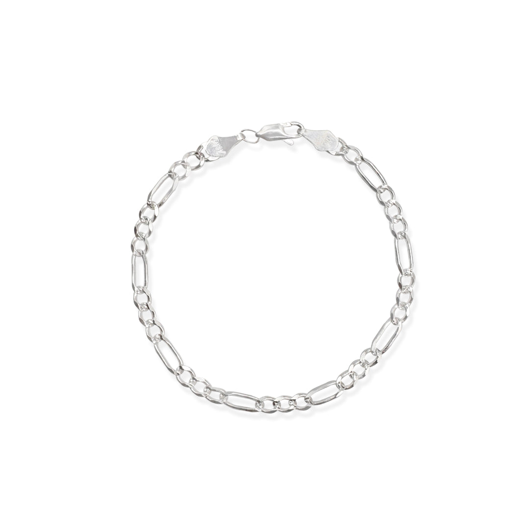 PULSO FIGARO 3X1 ZEGRINADA 4MM PLATA .925