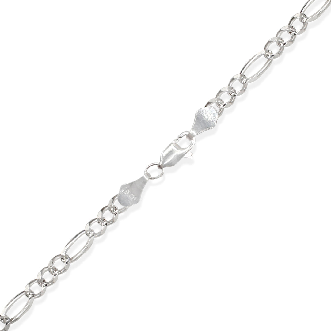 PULSO FIGARO 3X1 ZEGRINADA 4MM PLATA .925