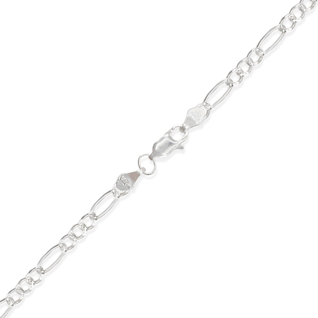 PULSO FIGARO 3X1 ZEGRINADO 3.5MM PLATA .925