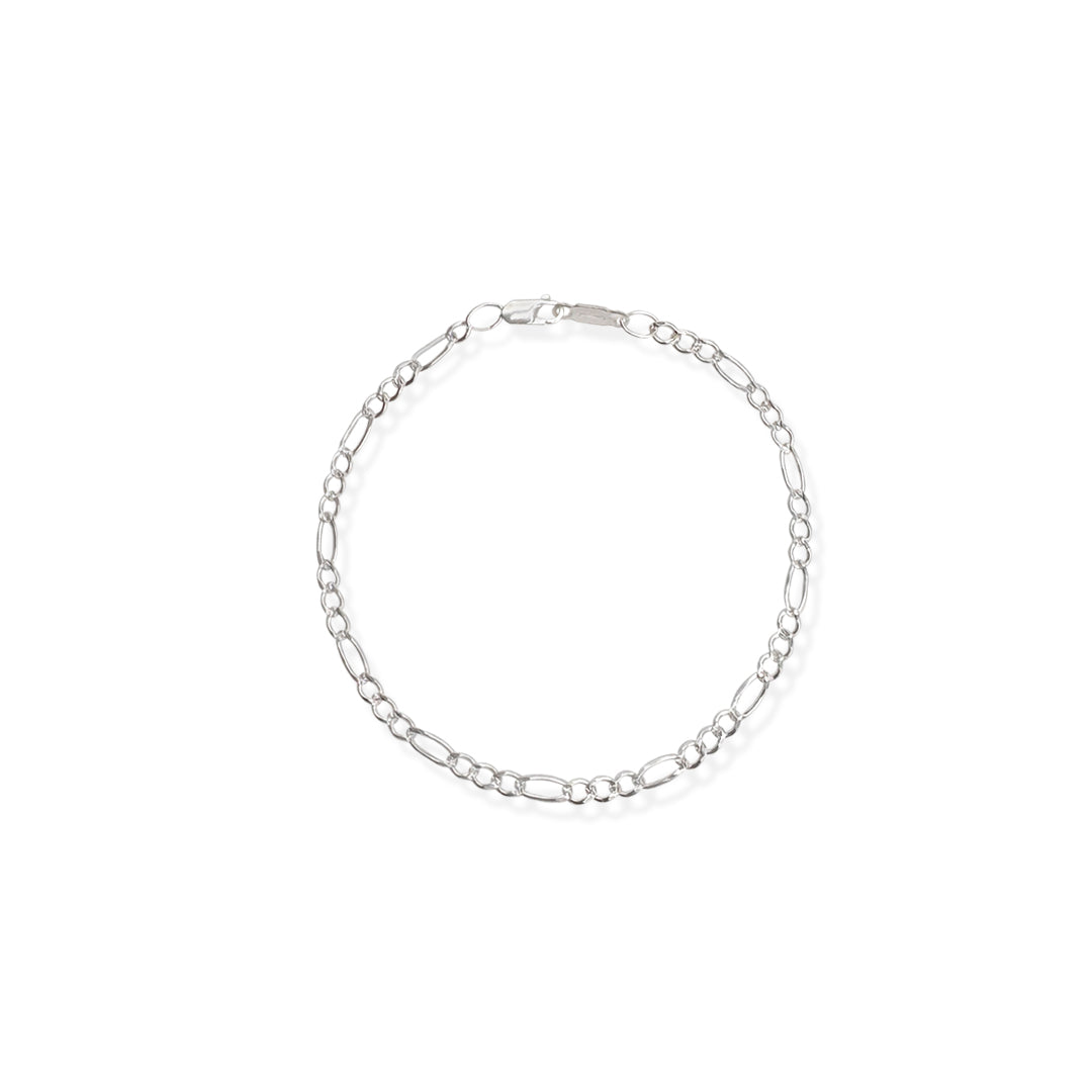 Pulso Figaro 3x1 Zegrinado 3mm Plata .925 de Plata .925 — joyería fina para mujer, envío gratis. RG Joyeros.