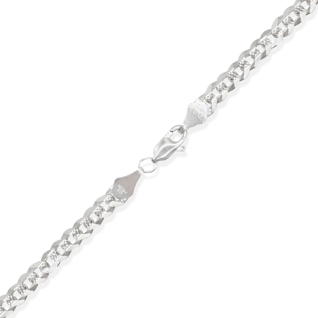 PULSO CUBANO AMERICANO ZEGRINADO 5MM PLATA .925
