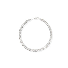 Pulso Cubano Americano 4mm Plata .925 de Plata .925 — joyería fina para mujer, envío gratis. RG Joyeros.