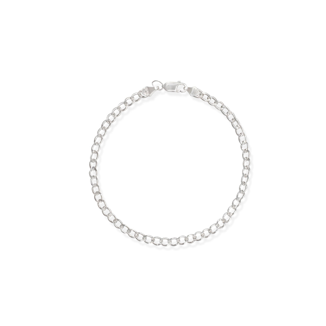Pulso Cubano Americano 3.5mm Plata .925 de Plata .925 — joyería fina para mujer, envío gratis. RG Joyeros.
