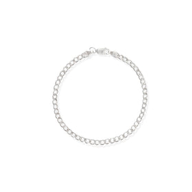 Pulso Cubano Americano 3.5mm Plata .925 de Plata .925 — joyería fina para mujer, envío gratis. RG Joyeros.