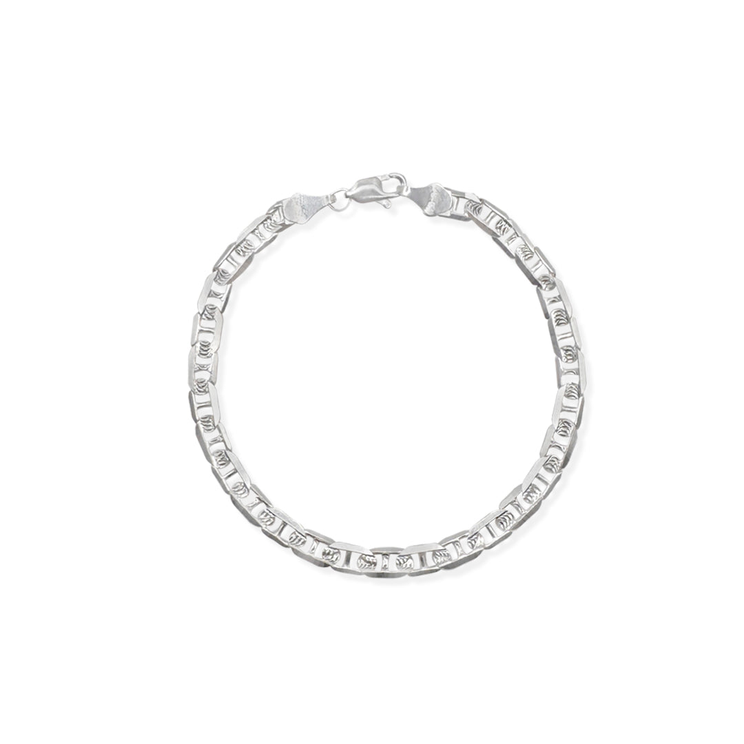 Pulso Guchi Ancla Martillado 5mm Plata .925 de Plata .925 — joyería fina para mujer, envío gratis. RG Joyeros.