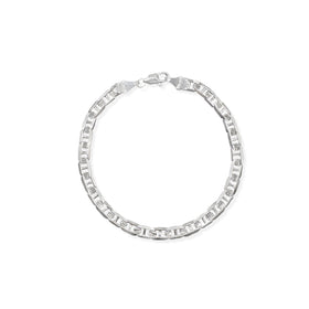 Pulso Guchi Ancla Martillado 5mm Plata .925 de Plata .925 — joyería fina para mujer, envío gratis. RG Joyeros.