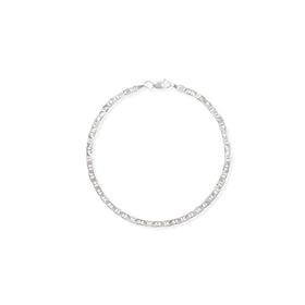 Pulso Guchi Ancla Martillada 3mm Plata .925 de Plata .925 — joyería fina para mujer, envío gratis. RG Joyeros.