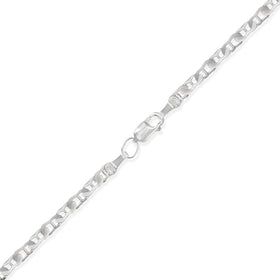 Detalle acabado en Plata .925 — Pulso Guchi Ancla Martillada 3mm Plata .925. RG Joyeros.