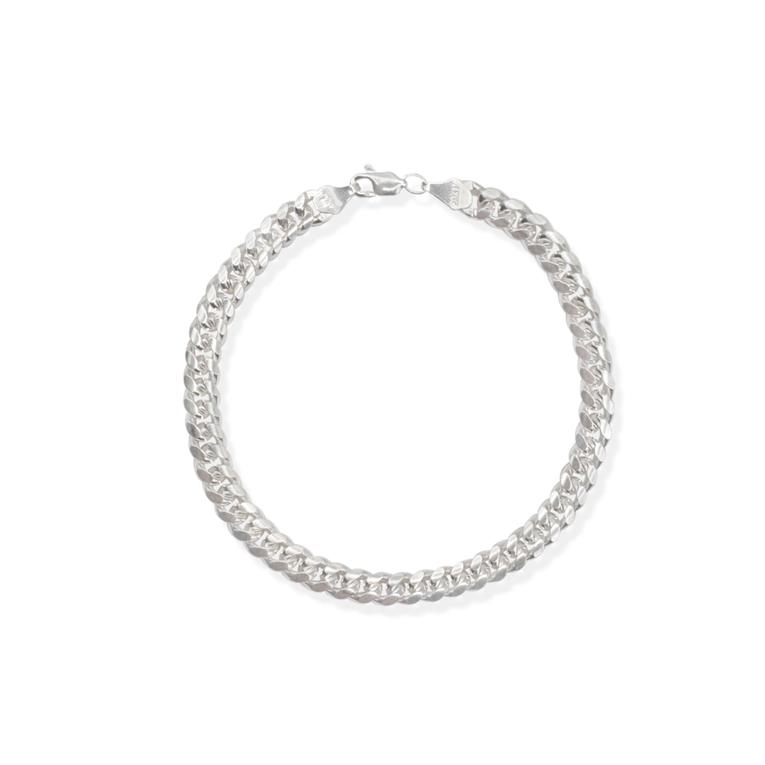 Pulso Cubano 6mm Plata .925 de Plata .925 — joyería fina para mujer, envío gratis. RG Joyeros.