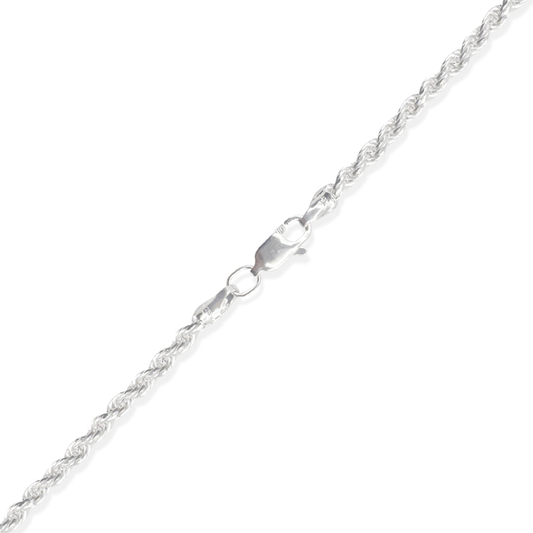 PULSO CUERDA DIAMANTADA 4MM PLATA .925