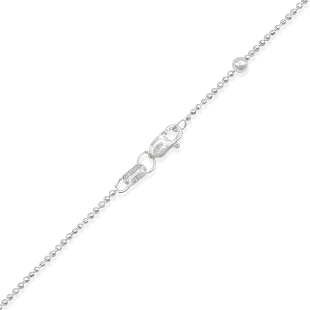 PULSO BOLITAS DIAMANTADA VIVIANA 0X1 LARGA 1MM PLATA .925