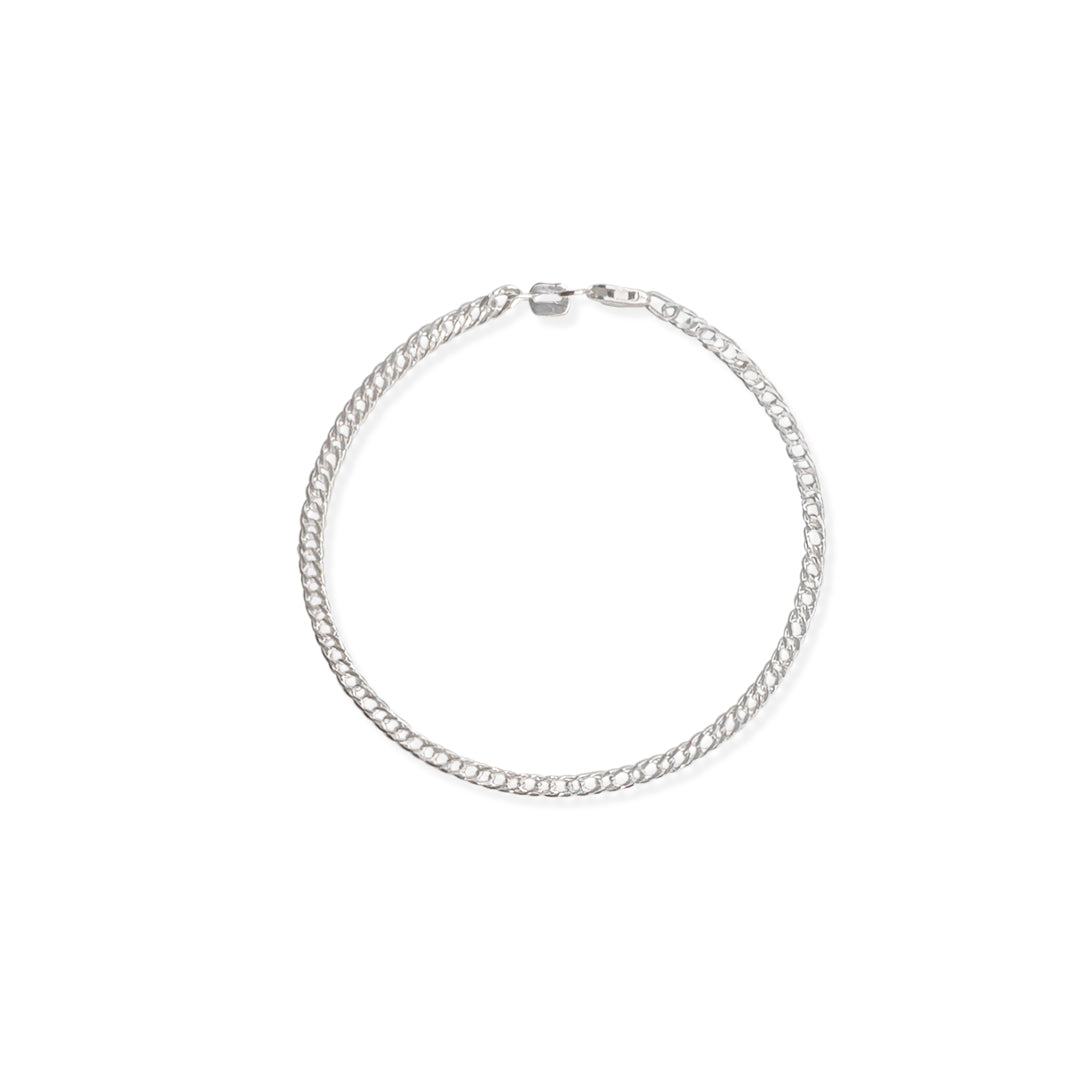 PULSO DOBLE ROMBO 3MM PLATA .925