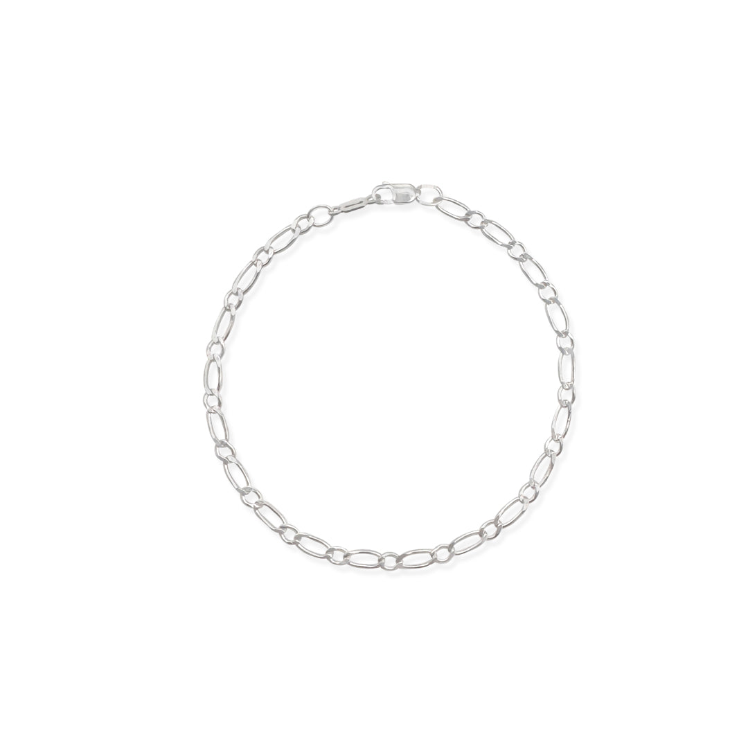 PULSO FIGARO 1X1 4MM PLATA .925