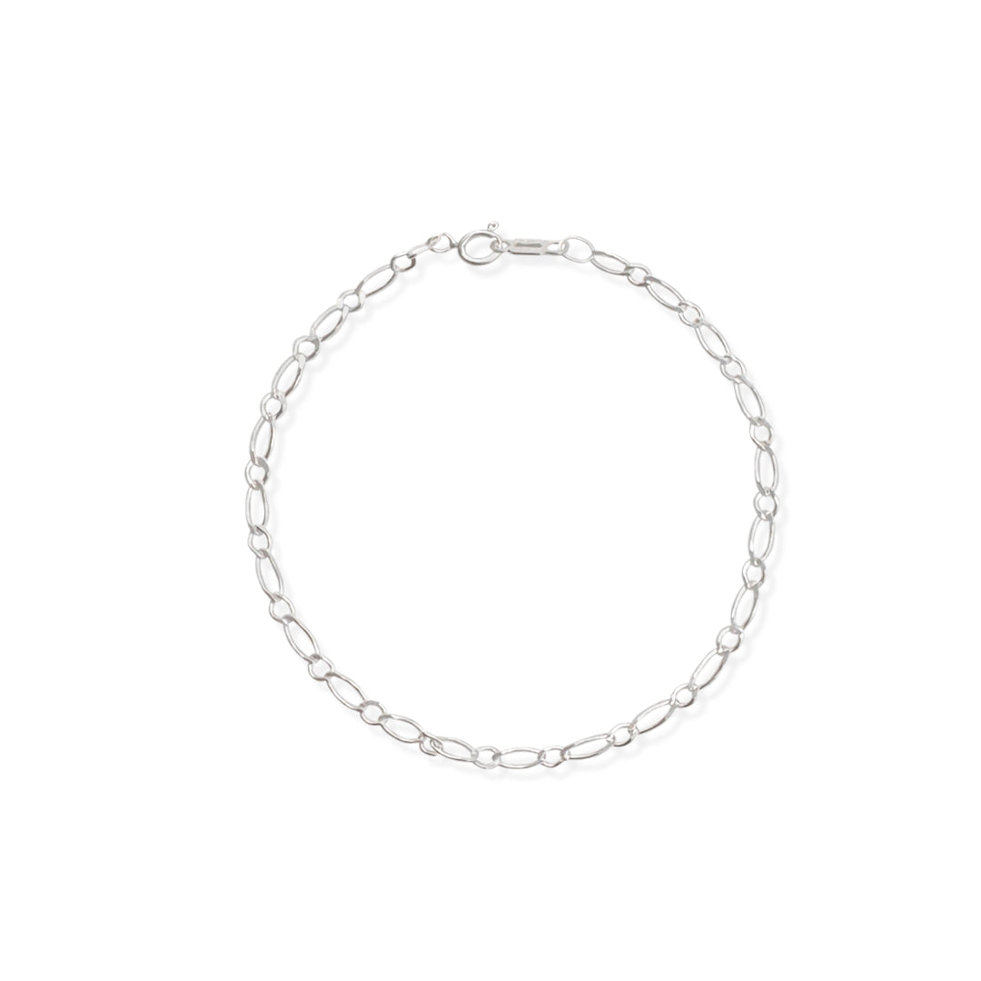 PULSO FIGARO 1X1 3MM PLATA .925