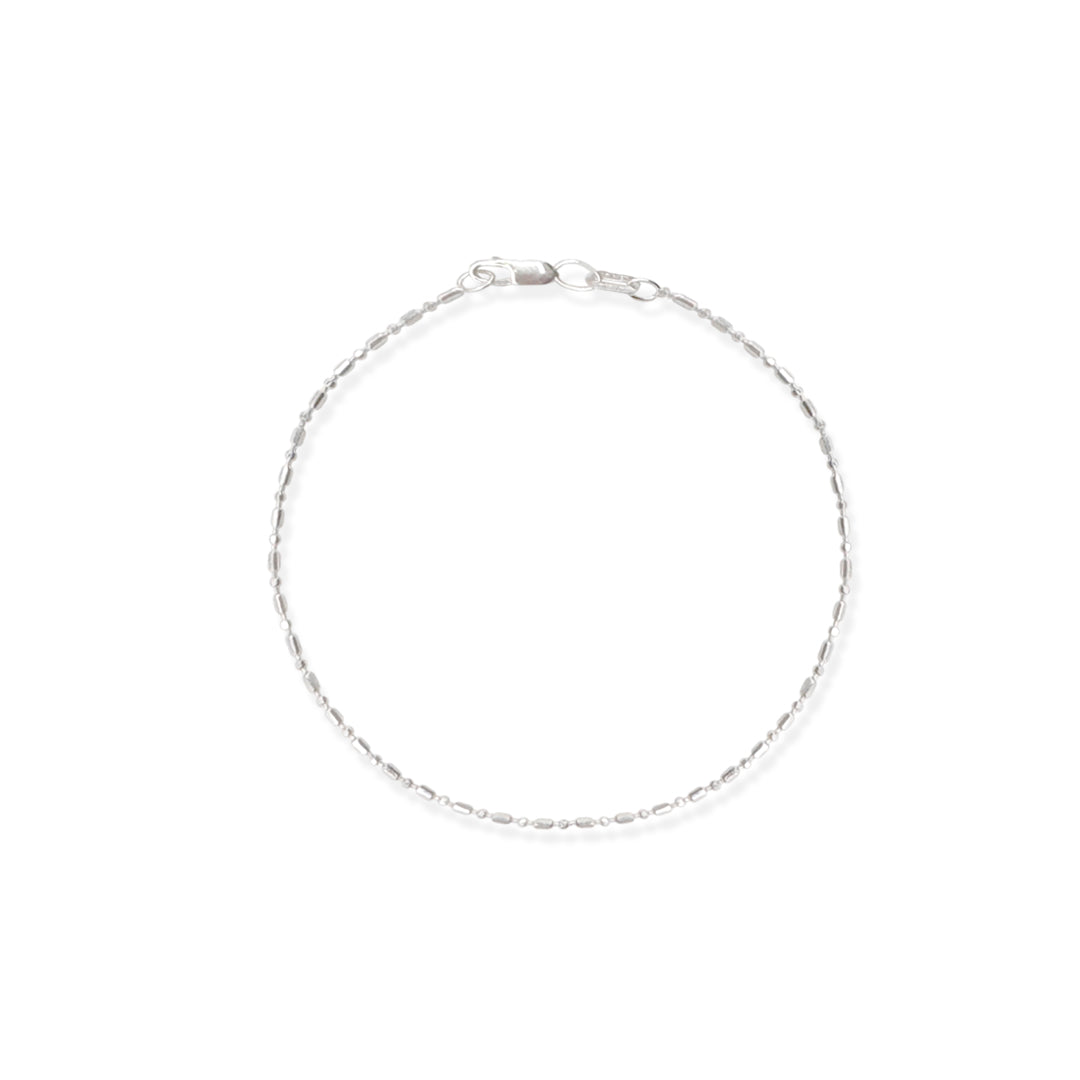 Pulso Bolitas 1x1 Diamantado 1mm Plata .925 de Plata .925 — joyería fina para mujer, envío gratis. RG Joyeros.
