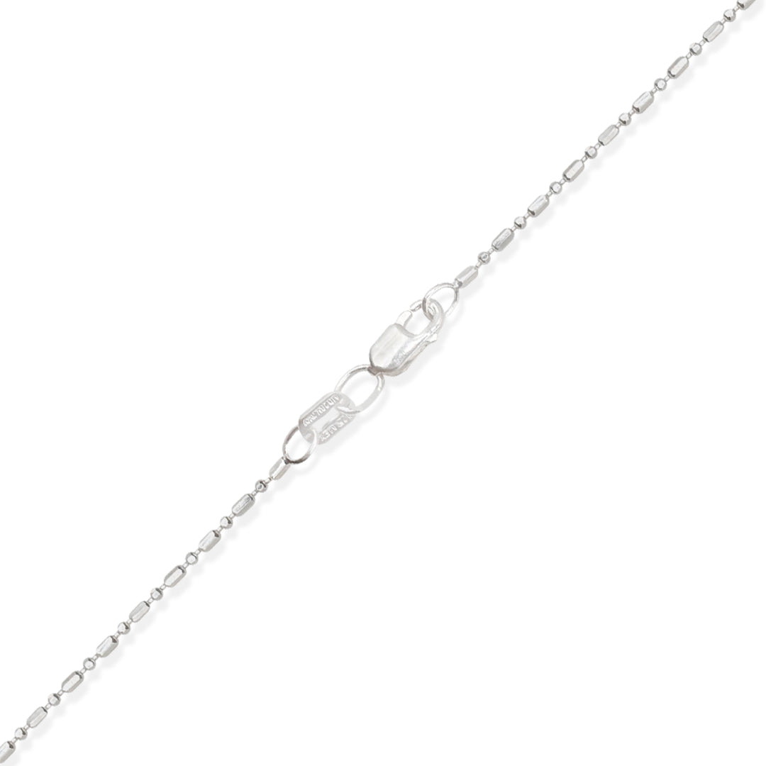 PULSO BOLITAS 1X1 DIAMANTADO 1MM PLATA .925