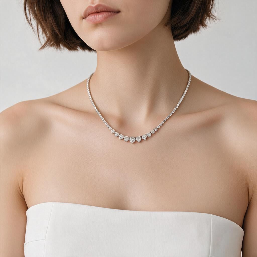 Collar Riviera 7ct Oro 14k